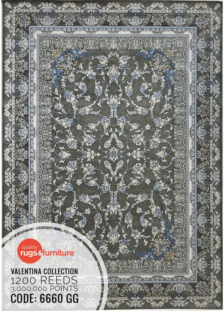 Valentina 6660 GG Persian Traditional Area Rug - Quality Rugs and Furniture