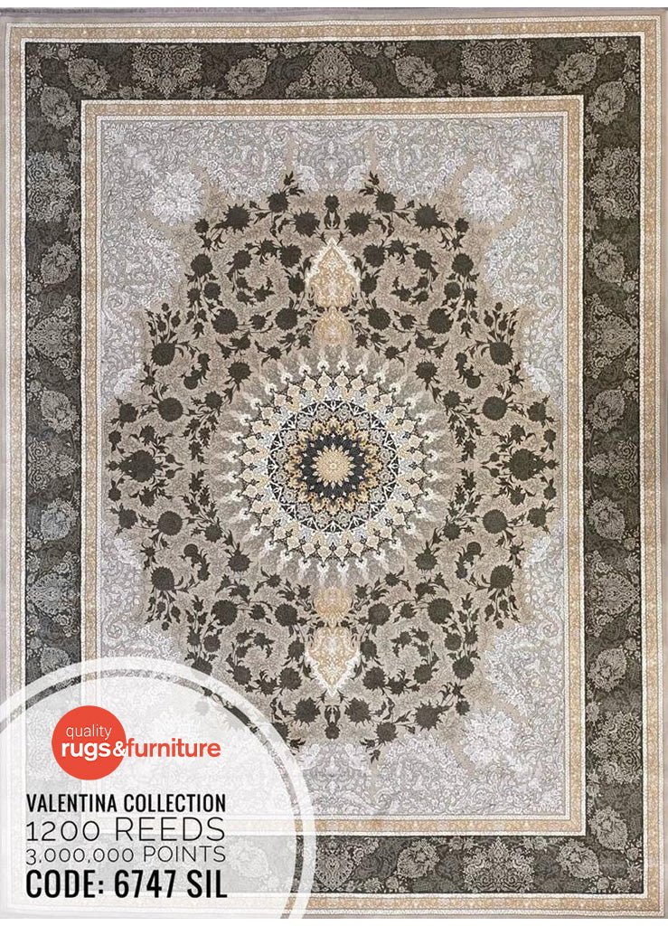 Valentina 6747 SIL Persian Traditional Area Rug - Quality Rugs and Furniture