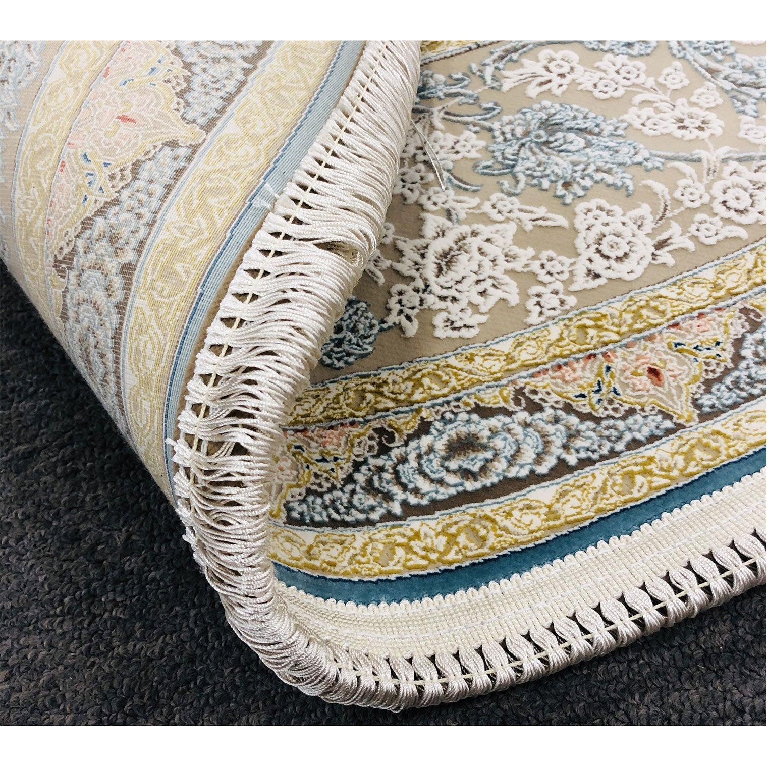 Zartosht 5333 Beige Round Persian Traditional Rug - Quality Rugs and Furniture