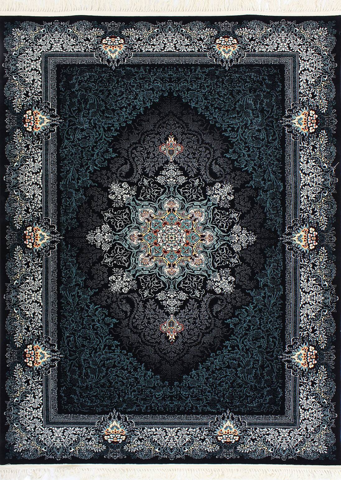 Dark blue Persian traditional rug at Quality Rugs and Furniture