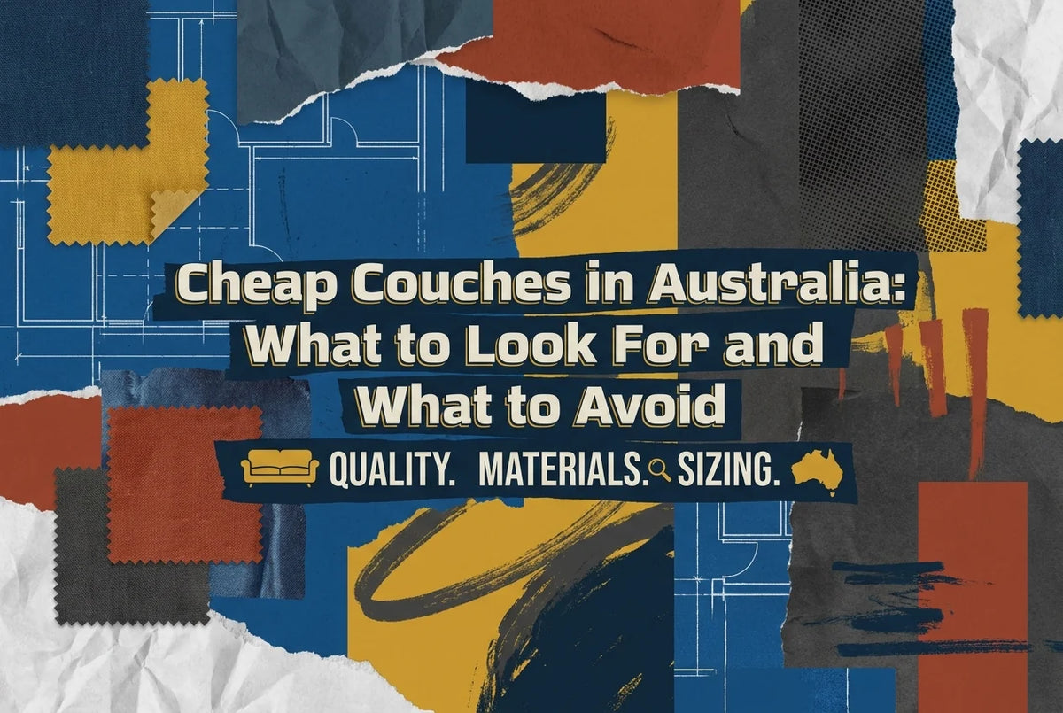 Professional header image for list-based article: Cheap Couches in Australia: What to Look For and What to ...