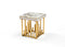 New Stela Side Table Marble Top Stainless Steel Base Gold