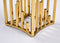 New Stela Side Table Marble Top Stainless Steel Base Gold