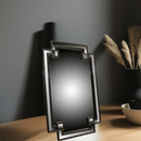 106A Rectangle Decorative Wall Mirror MDF Frame Gold - Quality Rugs and Furniture