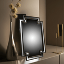 106A Rectangle Decorative Wall Mirror MDF Frame Gold - Quality Rugs and Furniture