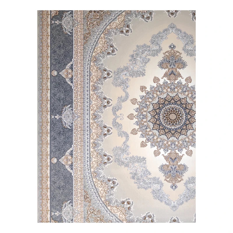 Mashad 723502 Traditional Persian Area Rug Silver