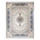 Mashad 723502 Traditional Persian Area Rug Silver