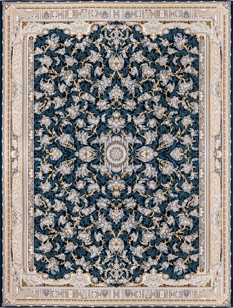 Dariush 1563 Traditional Persian Area Rug Navy Blue