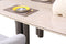 Luner Modern Golden Marble Top Stainless Steel Base Dining Table