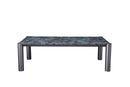 Lapis Modern Blue Marble Top Stainless Steel base Dining Table