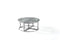 Dua Round Coffee Table Stainless Steel Tempered Glass Black Silver