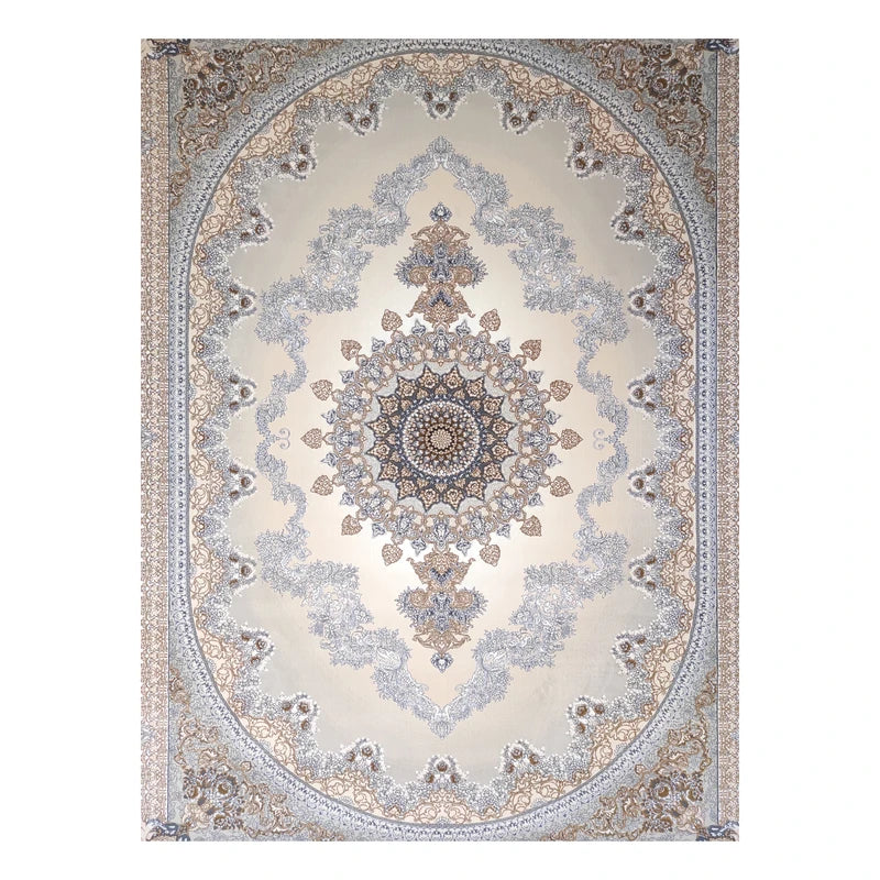 Mashad 723502 Traditional Persian Area Rug Silver