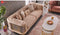 Romance Velvet Modern Sofa Set Cream Grey