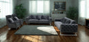 Zurih Luxury Velvet Sofa Set Dark Grey