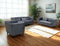 Marlo Fabric Modern Sofa Set Grey