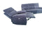 Elysium Electronic Recliner Sofa Set in Black Fabric