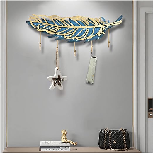 3D Creative Wall Mounted Coat Rack Key Hook, Wall Decorative Coat Hooks for Entryway Kitchen, Bedroom and Living Room