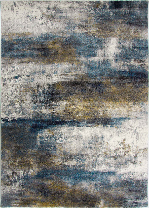 Grace 24133 Grey/Blue Modern Rug