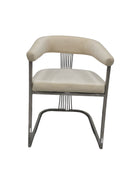 Amira Velvet Stainless Steel Modern Dining Chair Grey Silver