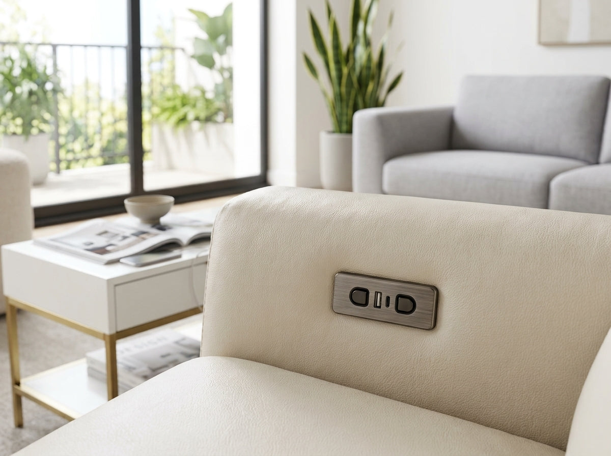Elowen Recliner Corner Leather Sofa | Dandenong & Hoppers Crossing
