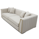 Opulent Modern Fabric Sofa Set