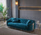 Lucas Luxury Velvet Modern Sofa Set Green Gold