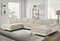 Modena Contemporary Beige Velvet Modular Sectional Sofa with Storage