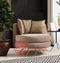 Sehrazat Modern Velvet Luxury Sofa Set Beige Gold