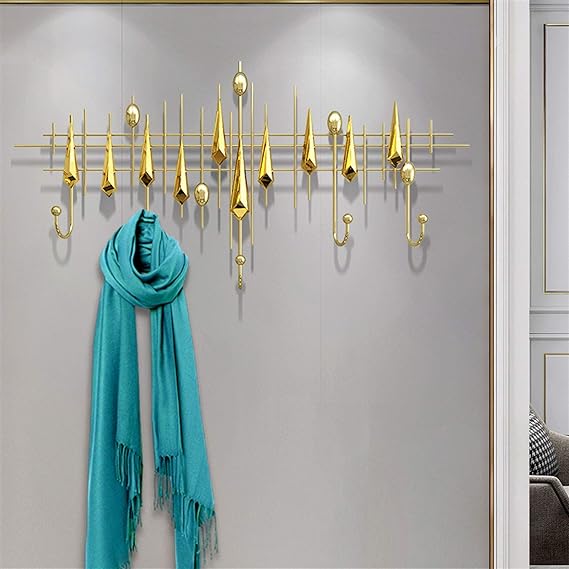 Decorative Hook Coat Home Metal Storage Rack Hallway Wall Clothes Hangers Hangings Hooks