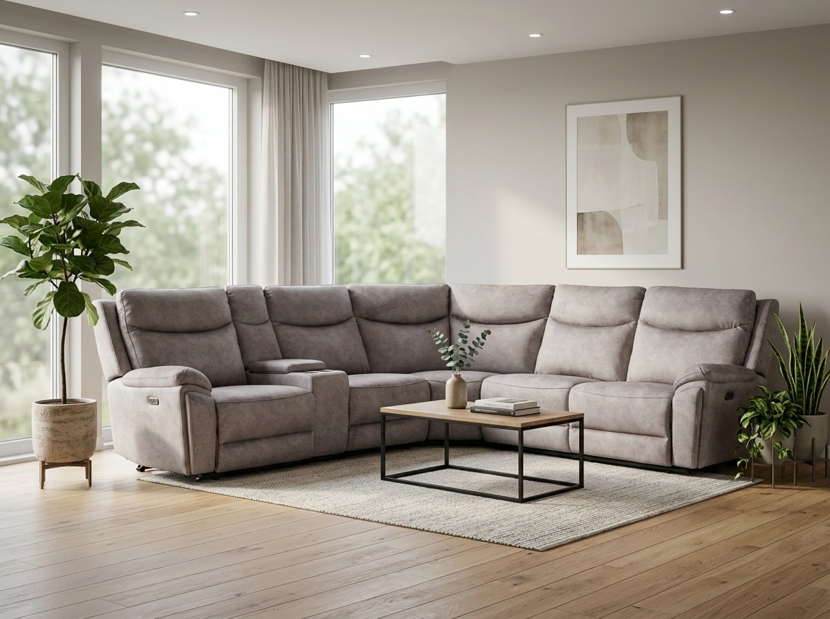 Marlowe Electric Recliner Corner Sofa | Dandenong & Hoppers Crossing