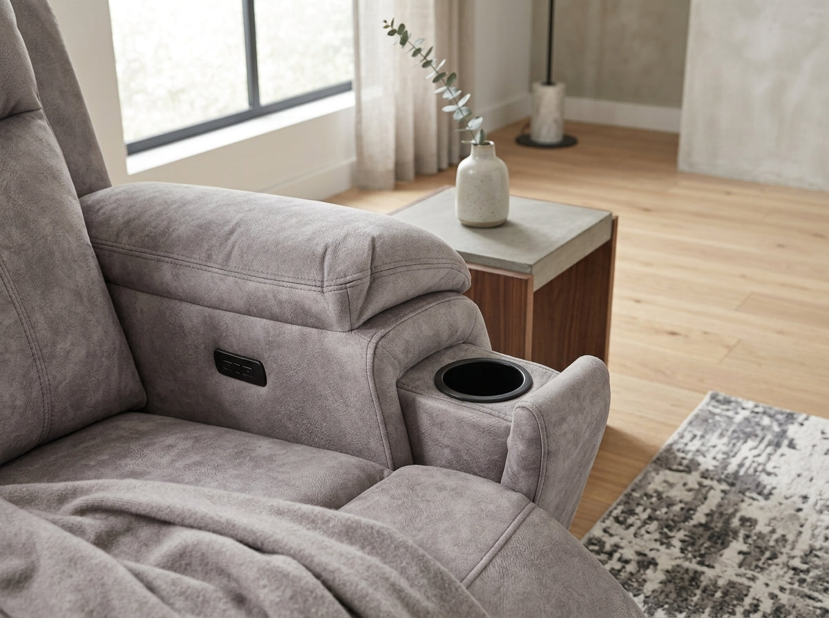 Marlowe Electric Recliner Corner Sofa | Dandenong & Hoppers Crossing