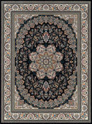 Mashad 722146 Dark Blue Traditional Persian Area Rug