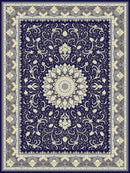 Mashad 722257 Dark Blue Traditional Persian Area Rug