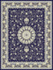 Mashad 722257 Dark Blue Traditional Persian Area Rug