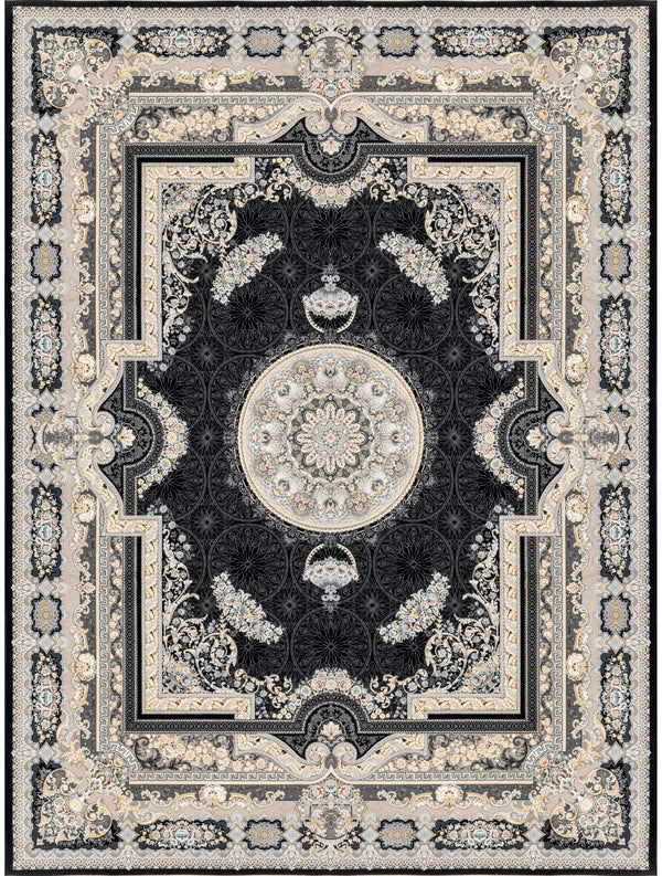 Dariush 1410 Traditional Persian Area Rug Navy