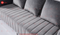 Delsa Modern Velvet Fabric Sofa Set Grey Silver