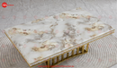 New Stela Coffee Table Marble Top Stainless Steel Base Gold