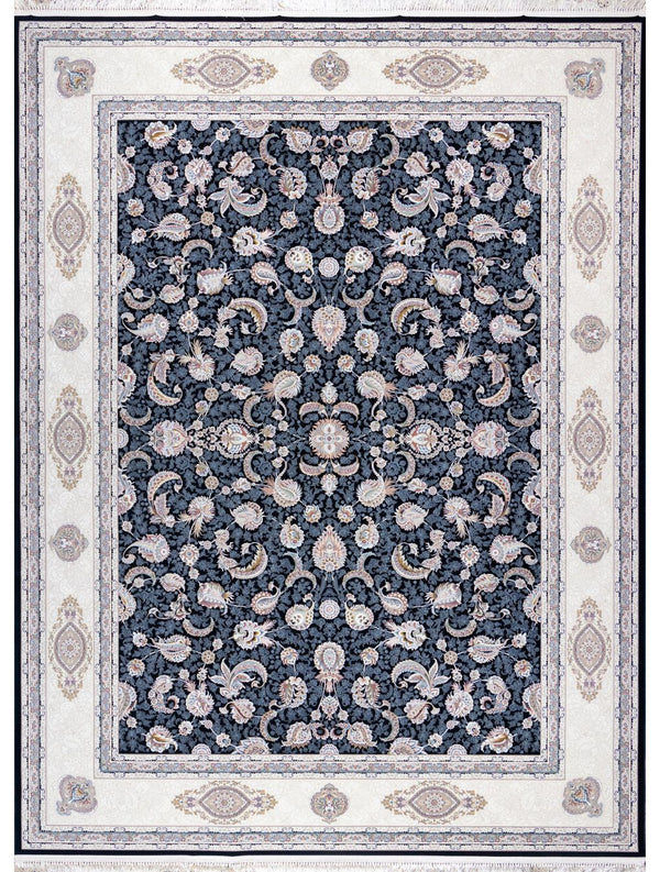 Dariush 1524 Traditional Persian Area Rug Navy Blue