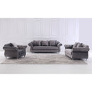 Novah Fabric Sofa Set Grey