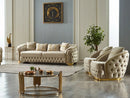 Arizona Velvet 900 Modern Luxury Sofa Set Gold