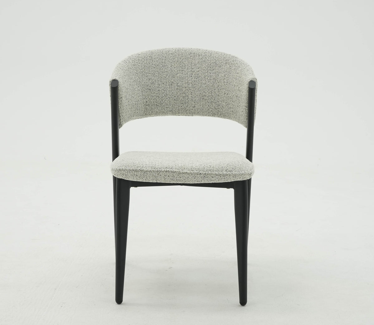 Siena Fabric Dining Chair Light Brown & Matt Coffee Leg
