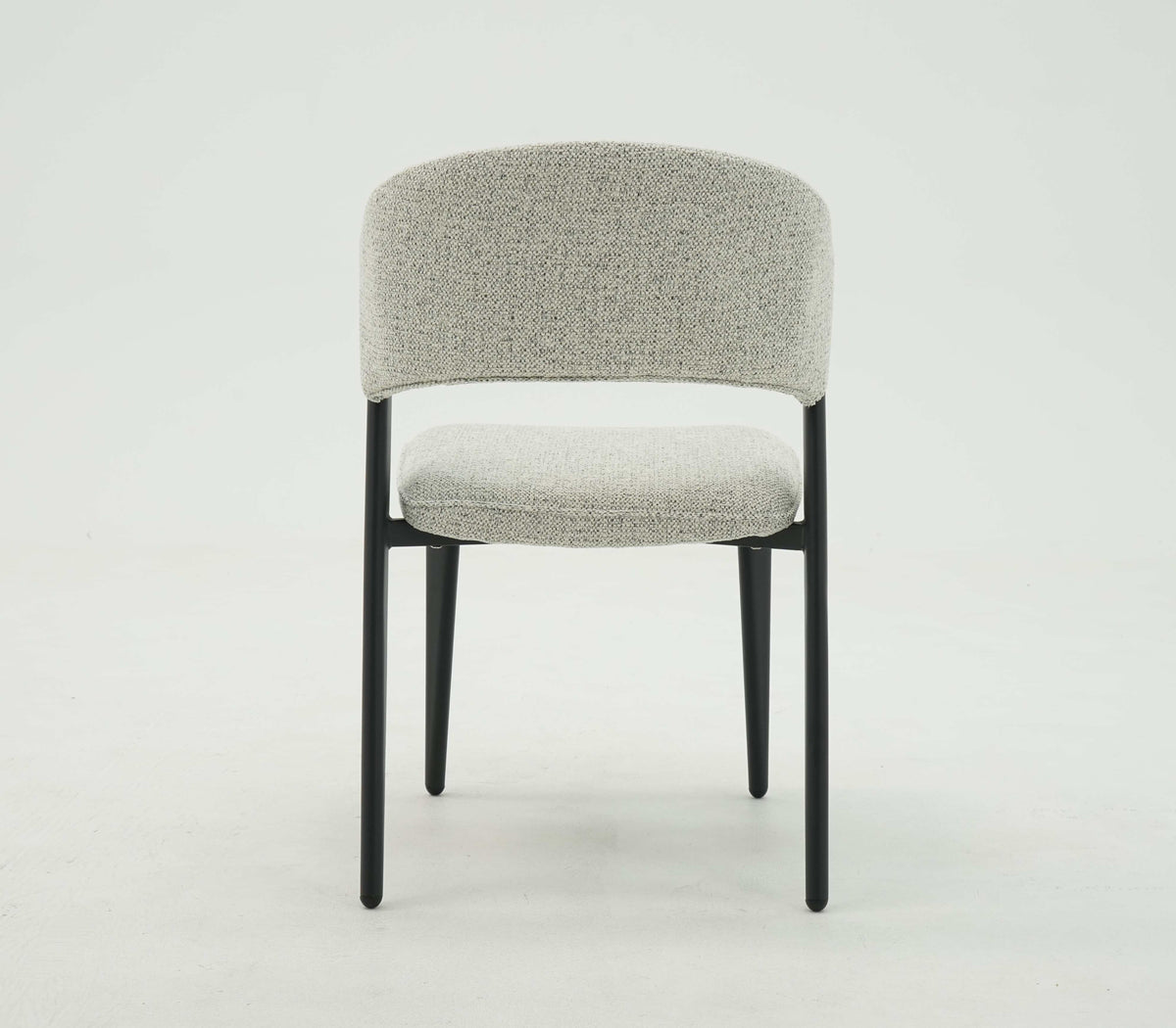 Siena Fabric Dining Chair Light Brown & Matt Coffee Leg