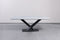 Stellar Modern Luxury Dining Table Marble Top Titanium Steel Base Black