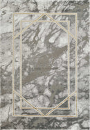 Marmaris D387A Modern Area Rug L.Grey V.Gold