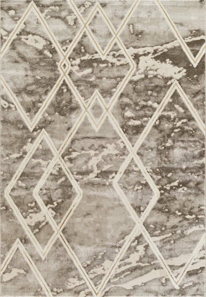 Marmaris D633A Modern Area Rug Beige V.Gold