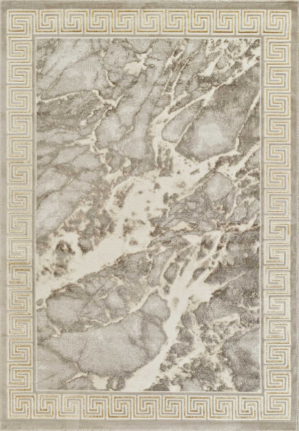 Marmaris D634A Modern Area Rug Cream V.Gold