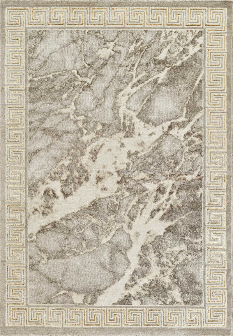 Marmaris D634A Modern Area Rug Cream V.Gold