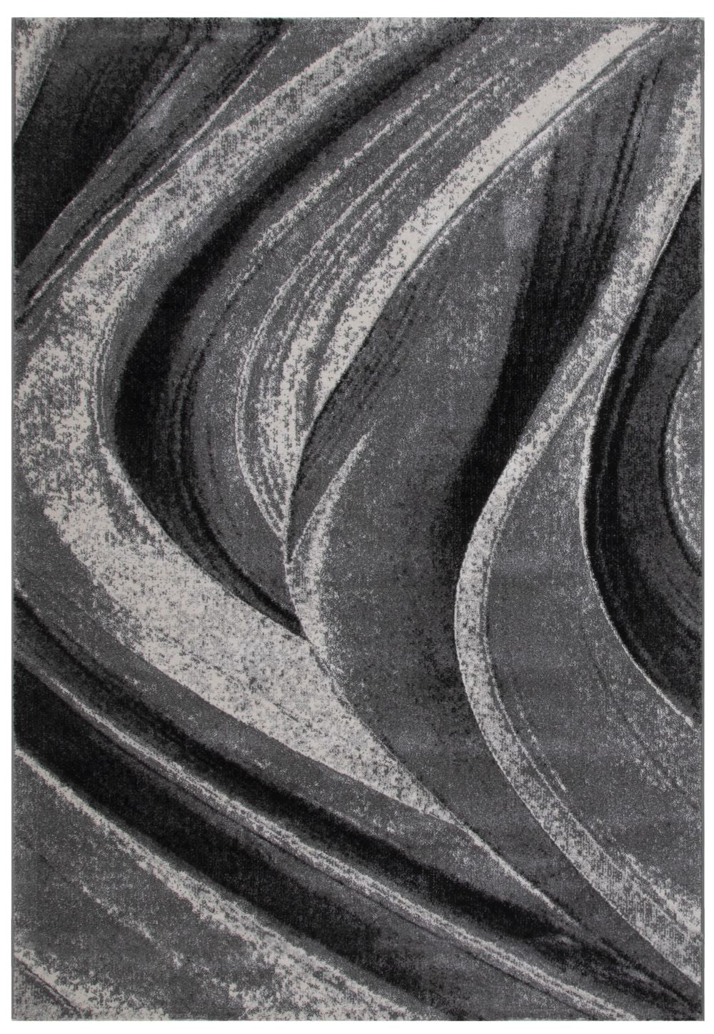 Faery Fe703 Dark Grey-Grey Modern Area Rug