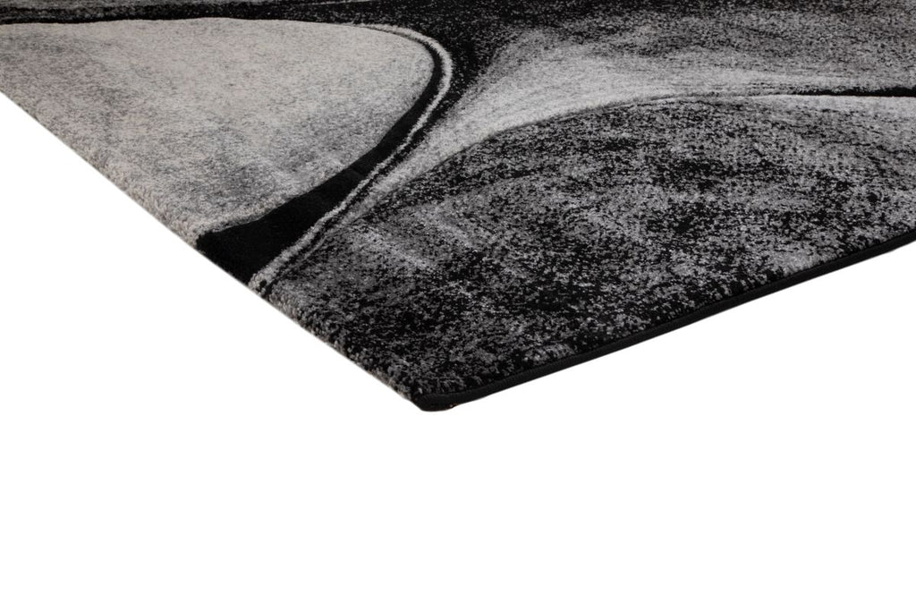 Faery G2855 Black Dark Grey Modern Area Rug