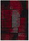 Faery G8272 Dark Red-Black Modern Area Rug